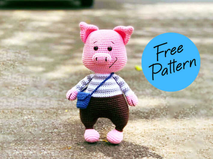 Amigurumi Pig Free Pattern AllFree 200224 1