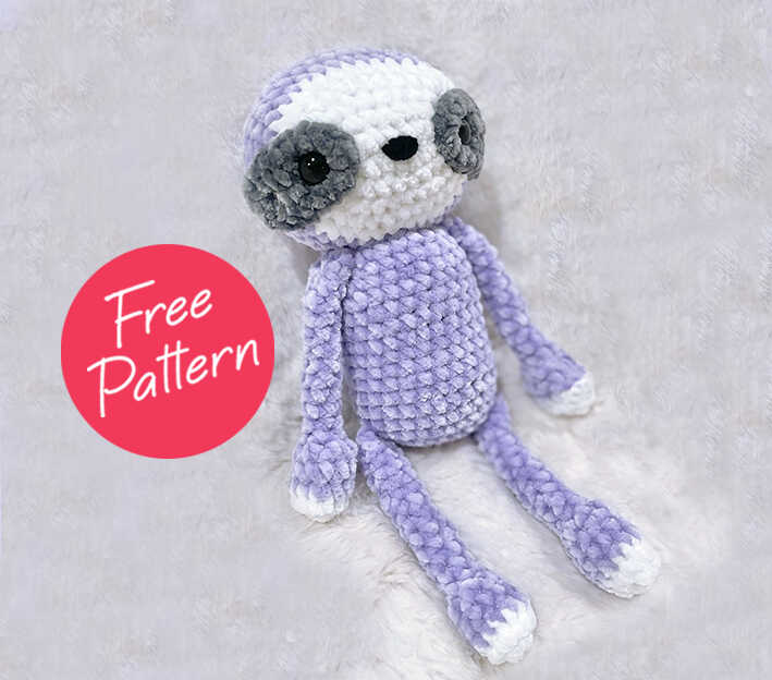 Amigurumi Sloth Free Pattern AllFree 051123 1 1