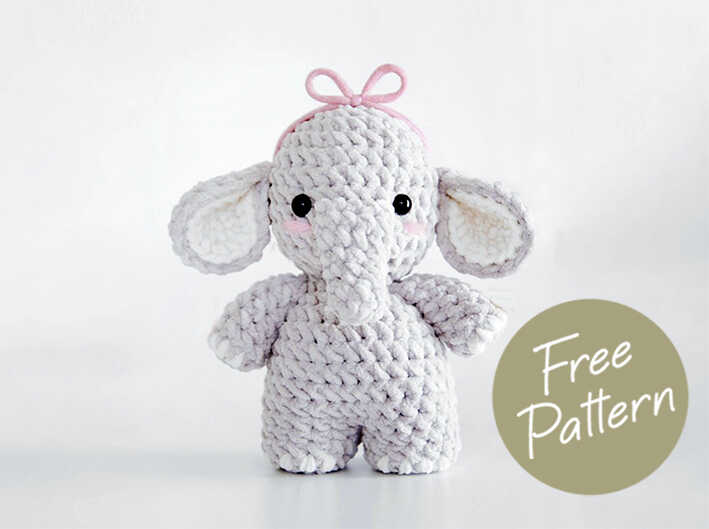 Amigurumi Elephant Free Pattern AllFree 010524 1