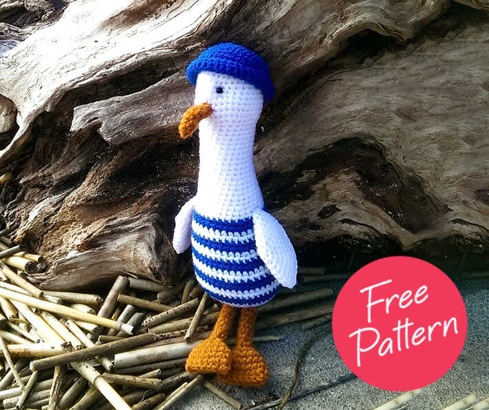 Amigurumi Seagull Free Pattern AllFree 190524 1