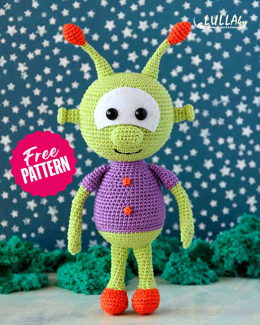 Free Amigurumi Pattern for Adorable Alien Character