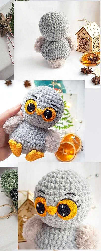 amigurumi christmas owl 121222 7