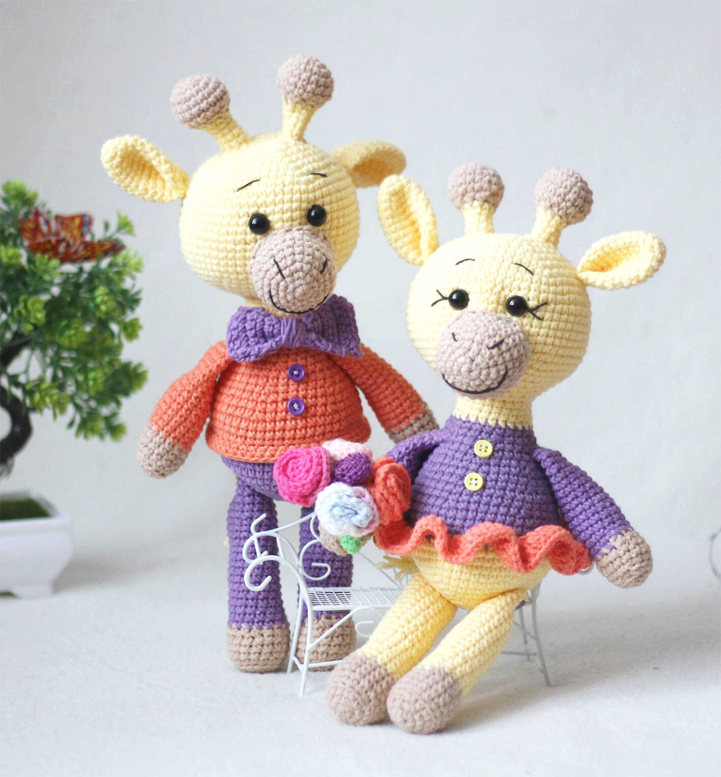 Free Pattern for a Family of Amigurumi Giraffes