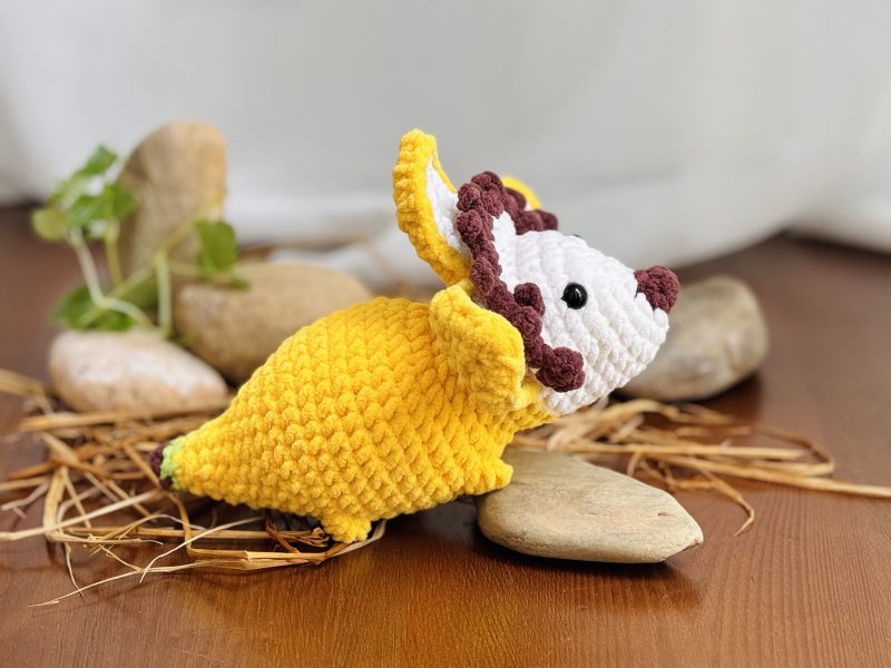 Triceratops BANANASAURUS Crochet 1