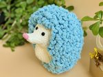 Top view of hedgehog crochet