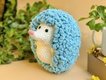 Top view of hedgehog crochet