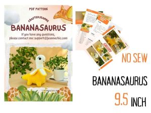 Bananasaurus crochet pattern pdf