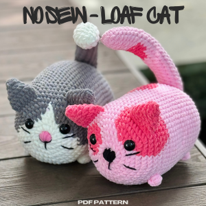 Bundle 2in1 Loaf Cat Crochet Pattern