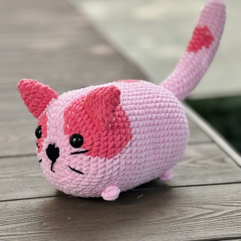 Pink Loaf Cat Crochet