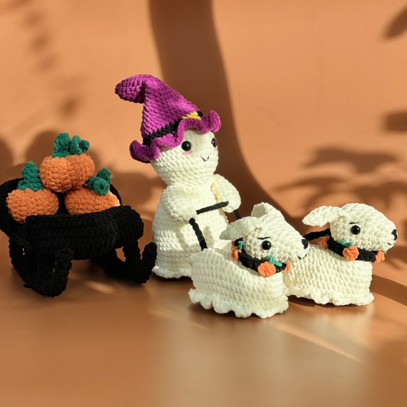 Ghost with Dogs in Sleigh