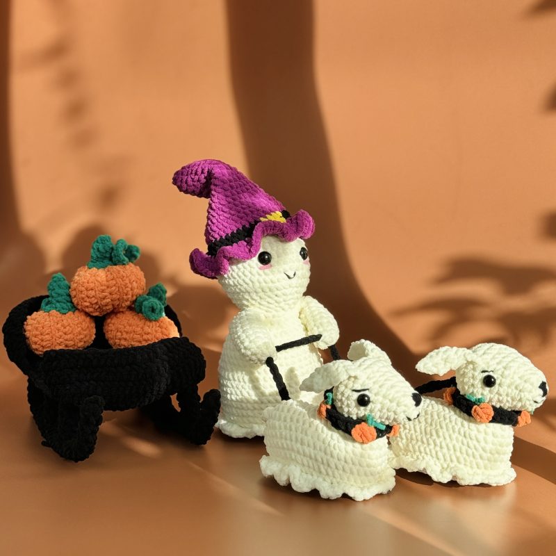 Ghost with Dogs in Sleigh